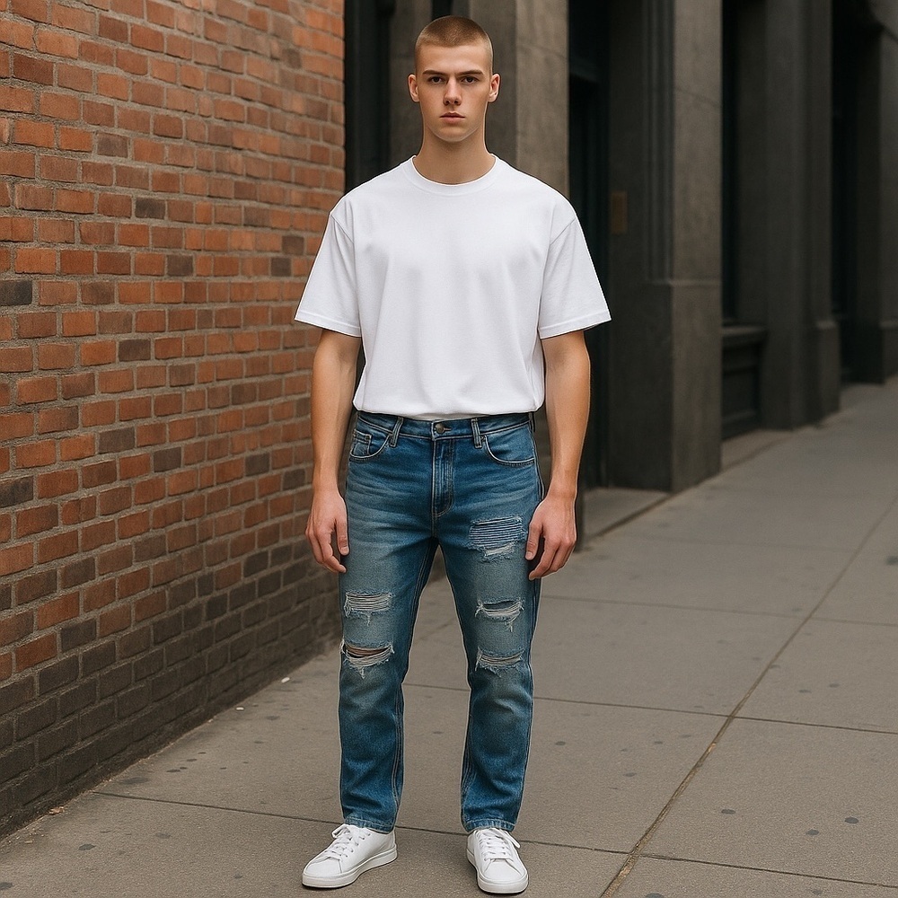 Distressed Blue Cult Jeans Size 34